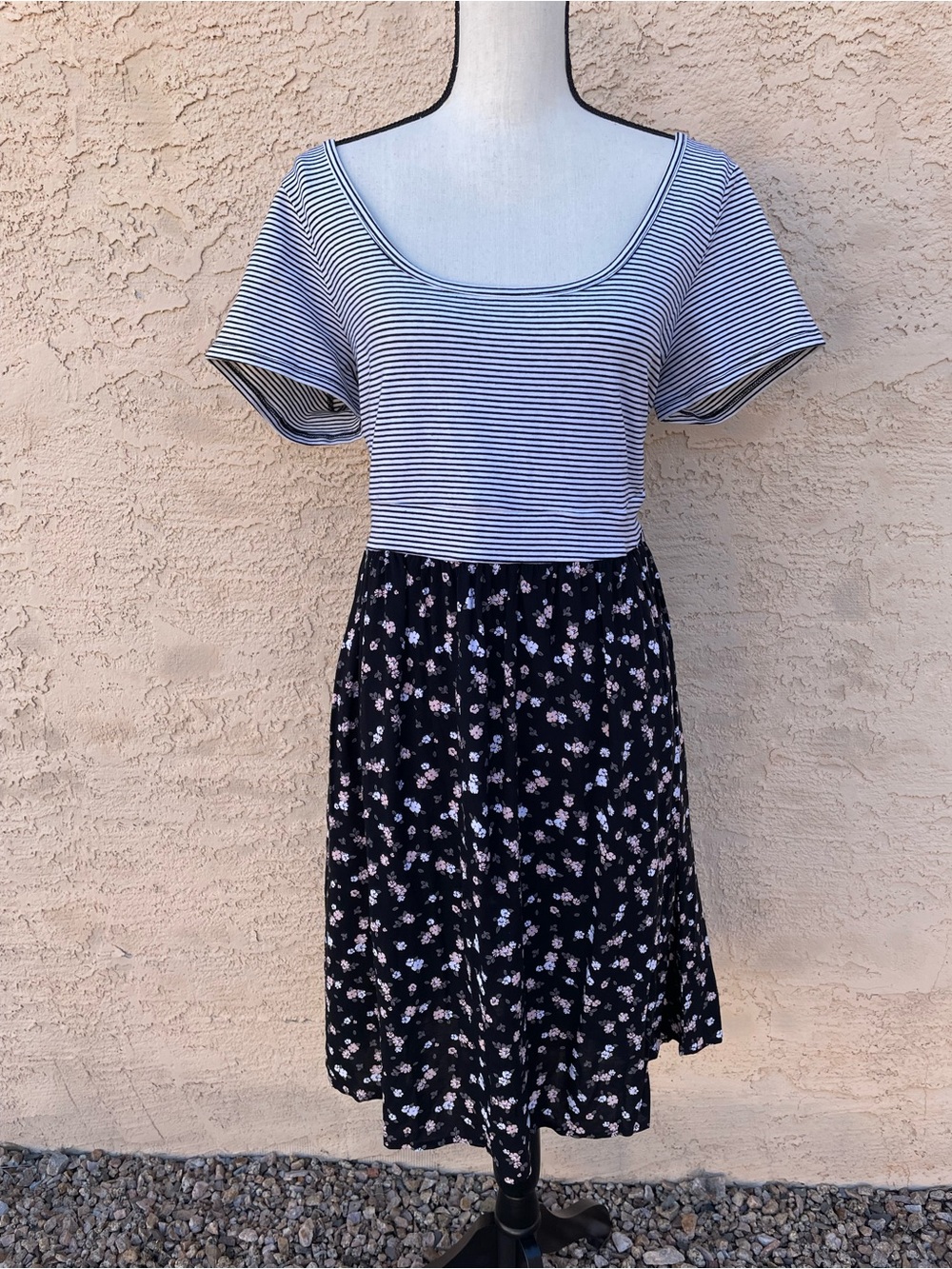 Torrid dress striped ditsy floral soft girl country festival dainty casual 2 nwt